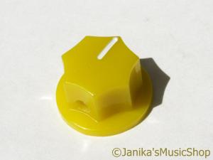 JAZZ BASS PEDAL EFFECT OR GUITAR AMPLIFIER TONE KNOB YELLOW